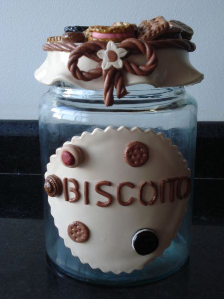 Pote Decorado Biscoito