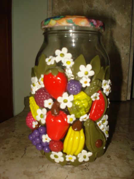 Pote Decorado Frutas